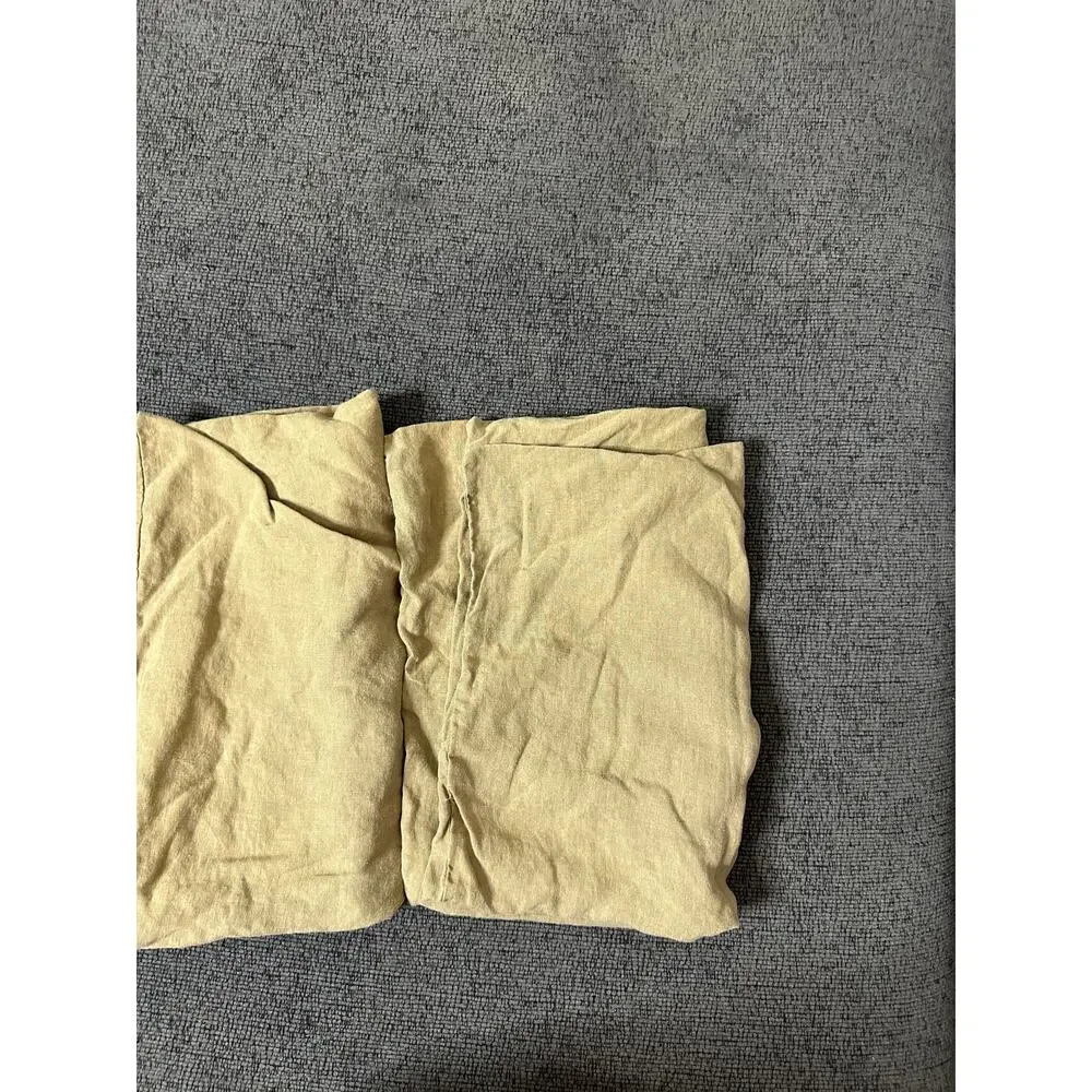 Cultiver 100% Linen Pillowcases Set of 2 Army Green Standard